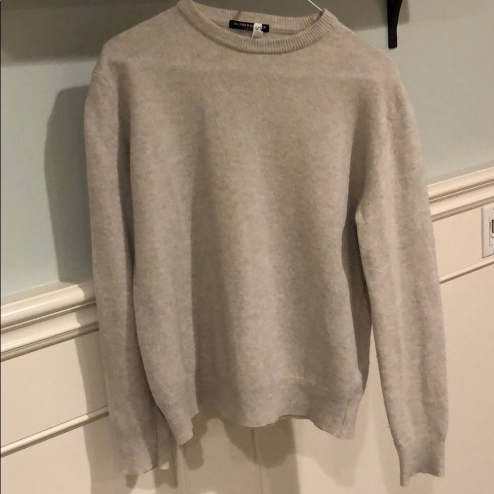Brandy Melville cream crew neck wool sweater